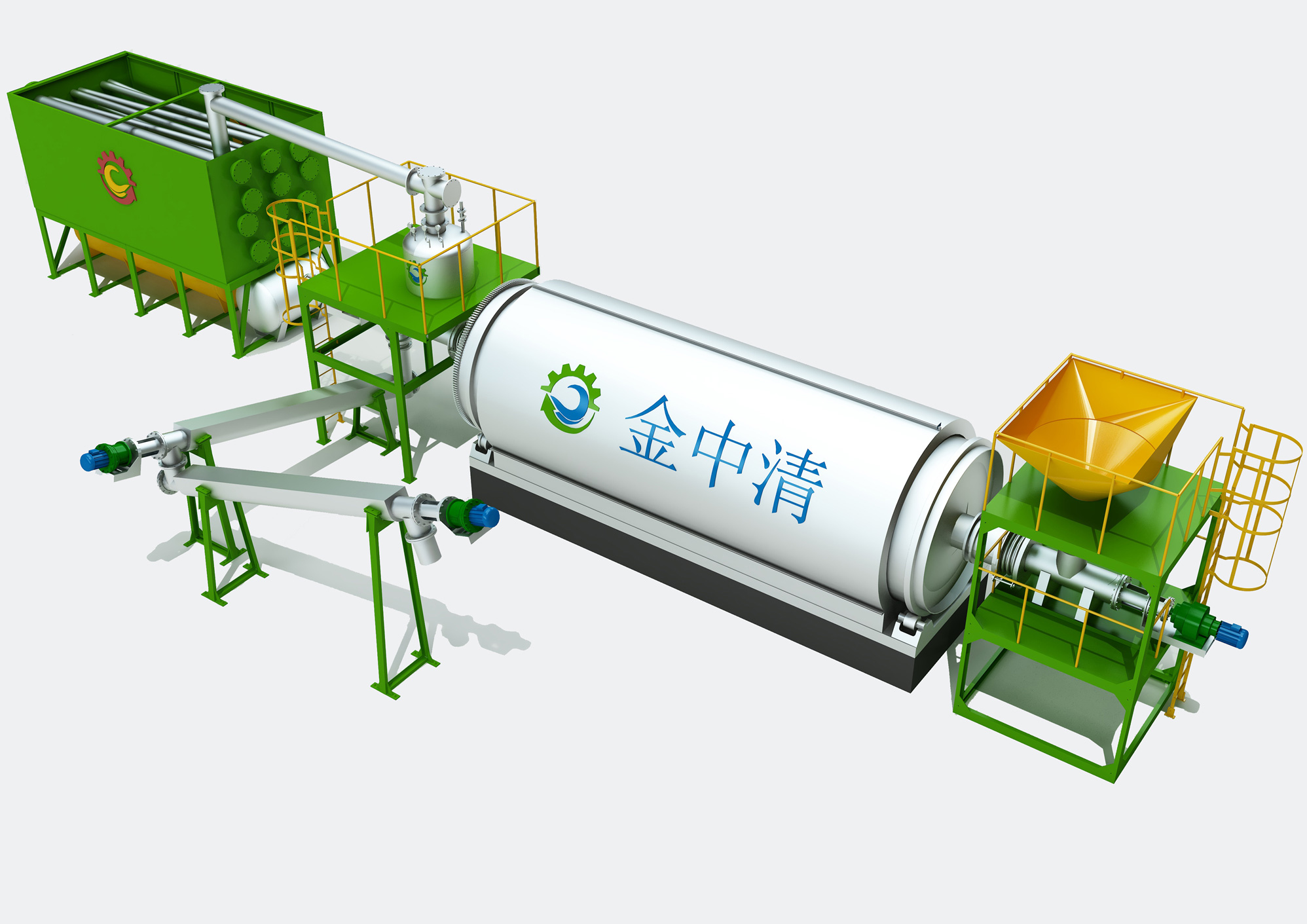 Equipment for resource utilization of steel rolling mud and oil mud