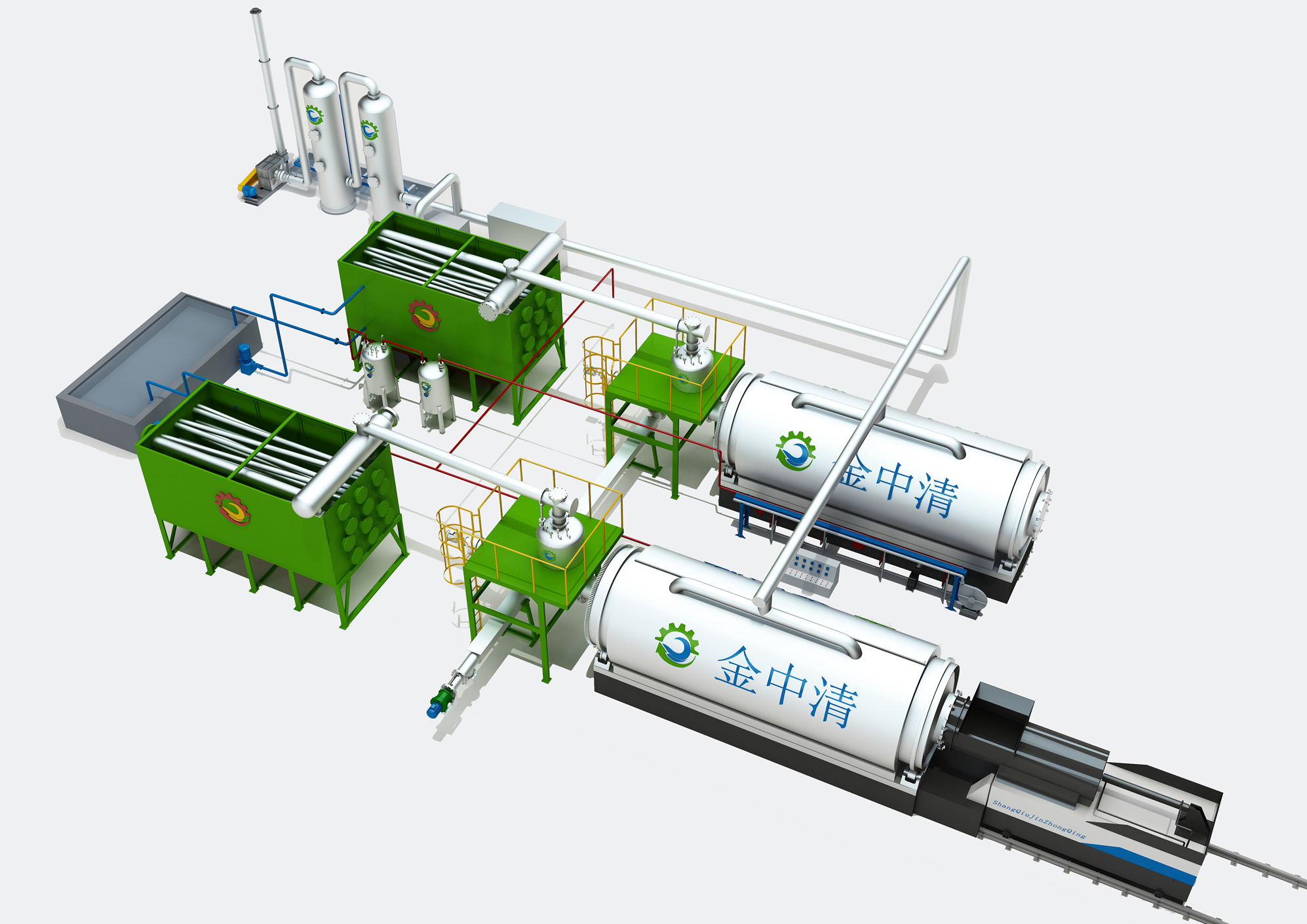 Equipment for resource utilization of steel rolling mud and oil mud (hydraulic feeding)