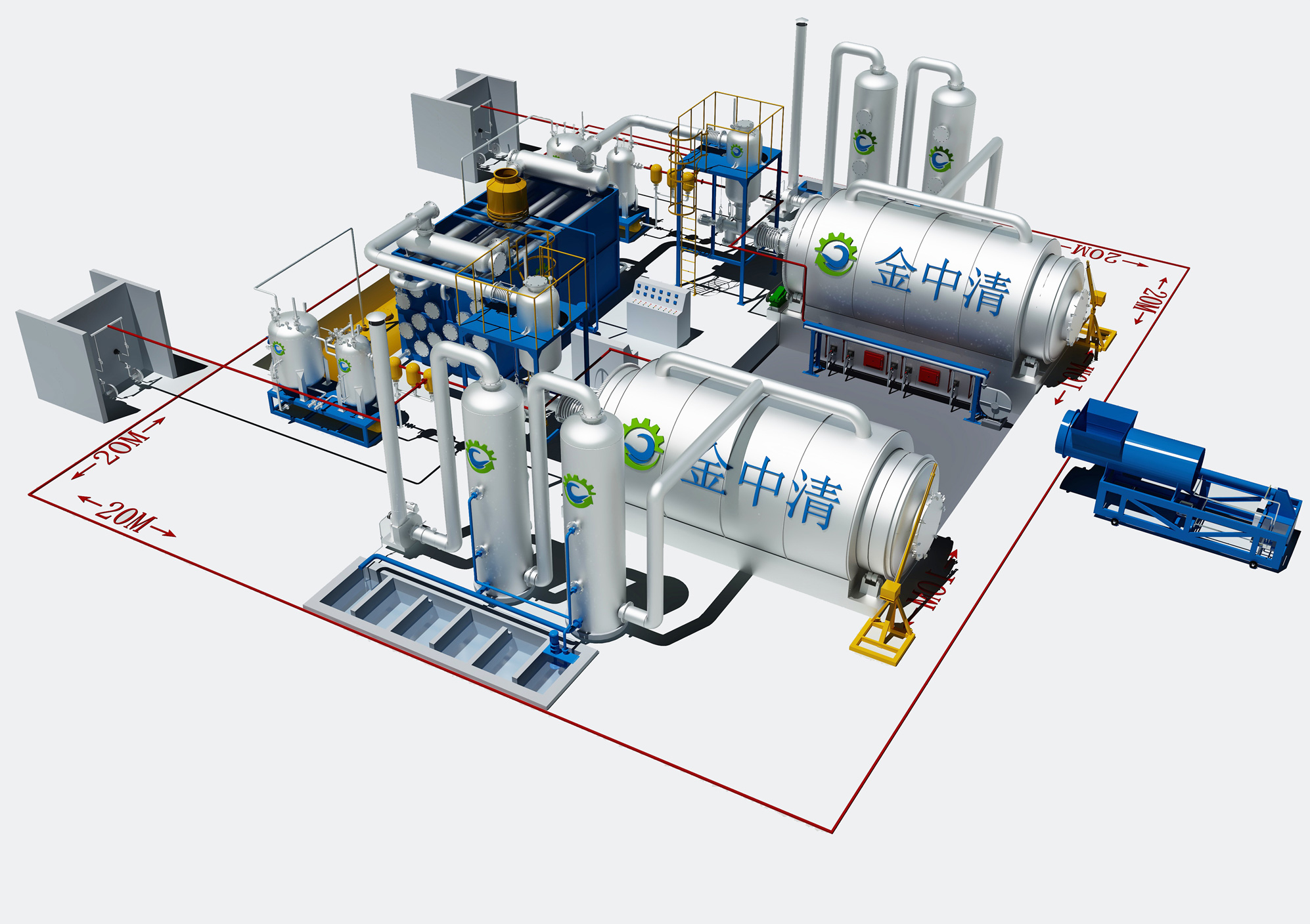 Two in one vertical water cracking equipment